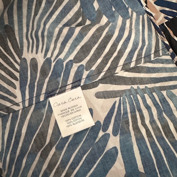 CARA CARA Ruby Dress In Palm Stripes Navy size‎ small - Picture 7 of 7